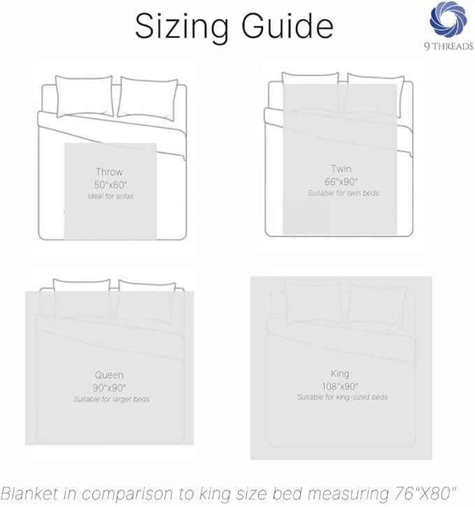 100% Cotton Herringbone Weave Blankets, 108" X 90" King, Throw Blanket for Bed, All Season Cotton Blanket, Cozy Blanket,Throws & Bed Blanket, Throw Blanket for Couch, Modern Home Decor -Tusk