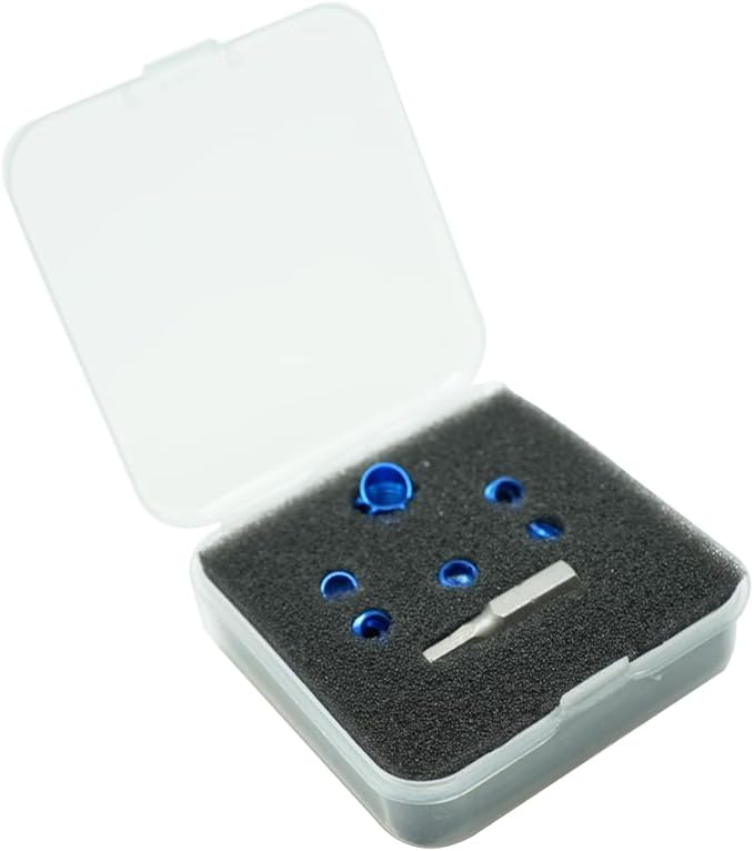 Linkboy Archery 37/45 Degree Hooded Peep Sight Compound Bow Peep Sight Inner Core 6X/8X Clarifier Aperture Lens Kits for Hunting