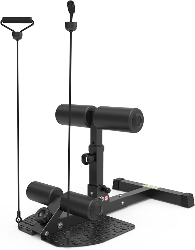 leikefitness Deep Sissy Squat Bench Core Workout Multifunctional Leg Exercise Machine for Home Gym