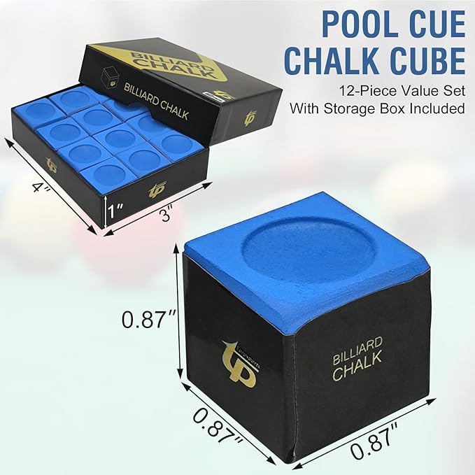 Pool Chalk Cubes Pool Table Accessories for Billiard Table