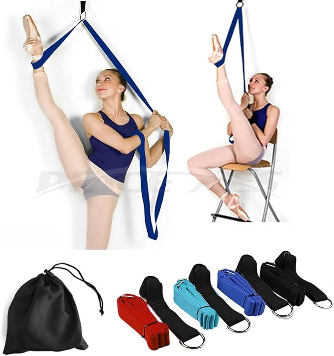 Leg Stretch Band - To Improve Leg Stretching - Easy Install on Door - Perfect Home Equipment For Ballet, Dance And Gymnastic Exercise Flexibility Stretching Strap Foot Stretcher Bands