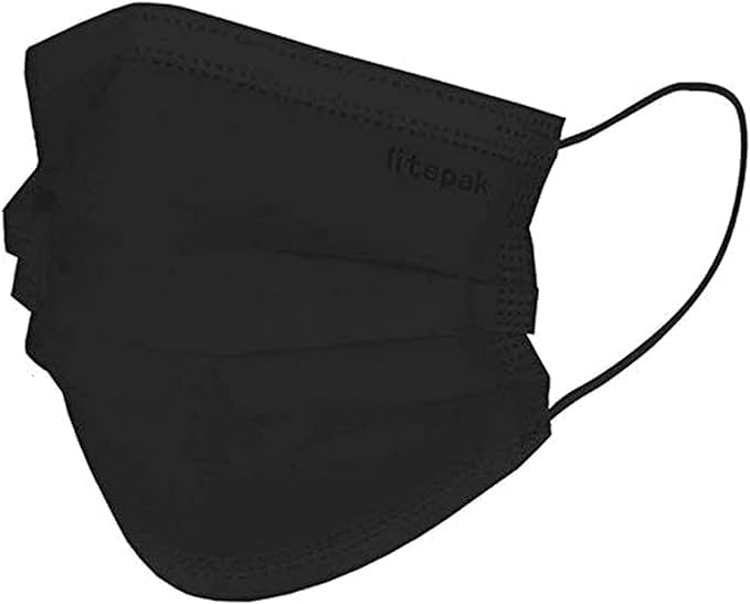 Litepak 500pcs Premium Disposable Face Mask SOFT 3ply Nose Wire