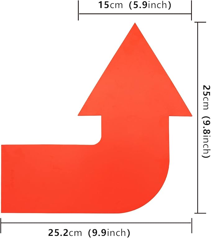 12pcs Colorful Star Arrow Spot Marker Non-Slip Directional Carpet Marker for Training Agility, Kids Classroom Activity, Gym, Sport, Home (Turn Arrow)