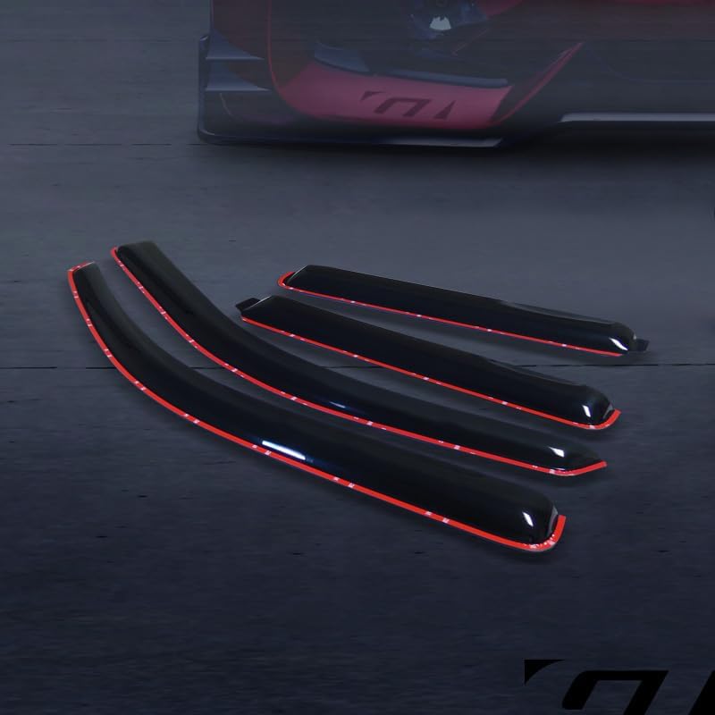 in Channel Window Deflector Sun/Rain/Wind Guards Smoke Window Visors 4Pc Set 2002-2006 Compatible with Chevy Trailblazer EXT/GMC Envoy XL/XUV Models