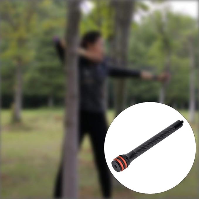 Life 8 inch Bow Arrow Shock Absorber, Carbon Fiber Rubber Archery Accessories for Sports Hunting, Compound Bow Stabilizer Accessory for Limb