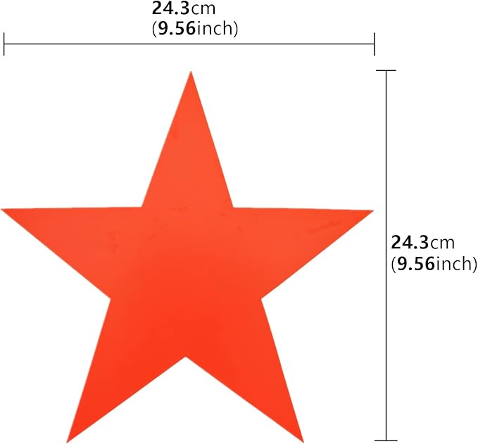 12pcs Colorful Star Arrow Spot Marker Non-Slip Directional Carpet Marker for Training Agility, Kids Classroom Activity, Gym, Sport, Home (Star)