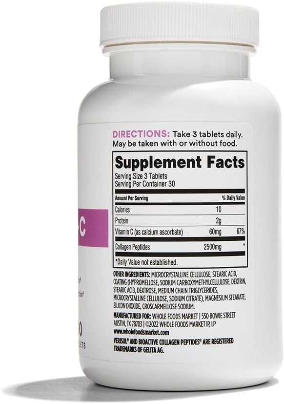 365 by Whole Foods Market, Collagen Verisol 2500Mg, 90 Count