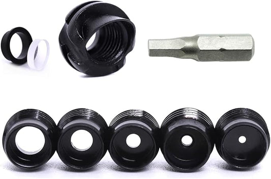 Linkboy Archery 37/45 Degree Hooded Peep Sight Compound Bow Peep Sight Inner Core 6X/8X Clarifier Aperture Lens Kits for Hunting