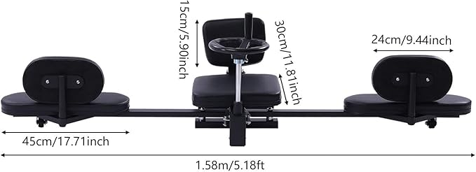 Leg Stretcher, 100kg/220.46lbs Heavy Duty Profi Leg Stretcher Machine Gymnastics Yoga Splits Leg Stretching Flexibility Equipment MMA Training Machine Martial Arts Gear for Home Gym Training Fitness
