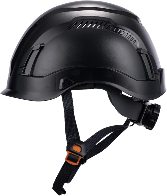 Land Helmets EcoPro Safety Helmet - ANSI/ISEA Z89.1-201 Type 1 Class C Vented - OSHA Approved - Lightweight Helmet with 6 Pt Suspension for Arborist, Industrial & Fall Protection