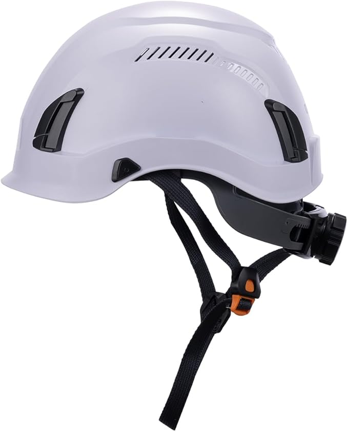 Land Helmets EcoPro Safety Helmet - ANSI/ISEA Z89.1-201 Type 1 Class C Vented - OSHA Approved - Lightweight Helmet with 6 Pt Suspension for Arborist, Industrial & Fall Protection