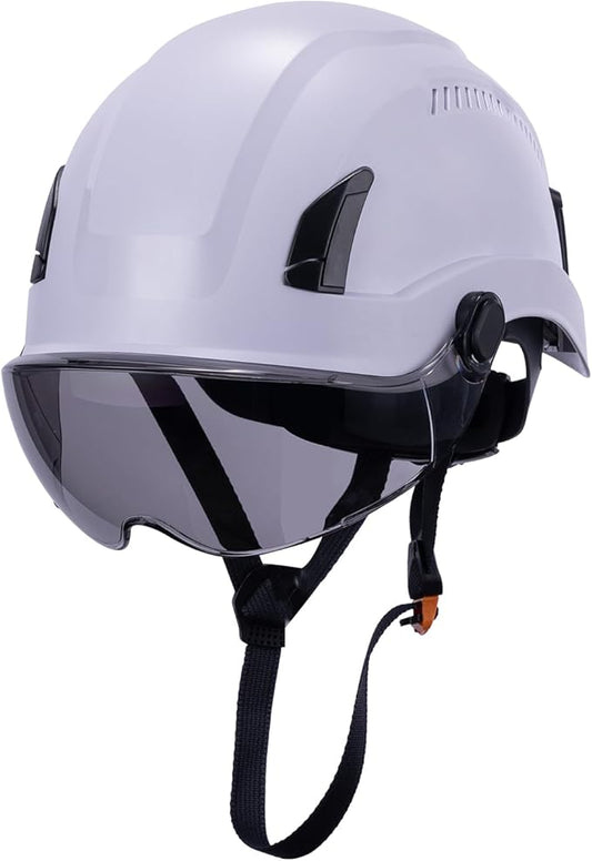 Land Helmets EcoPro Safety Helmet - ANSI/ISEA Z89.1-201 Type 1 Class C Vented - OSHA Approved - Lightweight Helmet with 6 Pt Suspension for Arborist, Industrial & Fall Protection