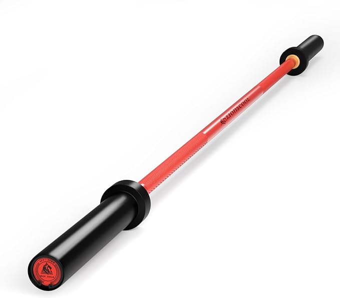LIONSCOOL Premium 4ft/4.9ft/6ft Barbell for Strength Training and Olympic Weightlifting, 2 Inch Bar for Squats, Curls, Deadlifts, Presses, Hip Thrusts, 350lbs/500lbs/700lbs Weight Capacity