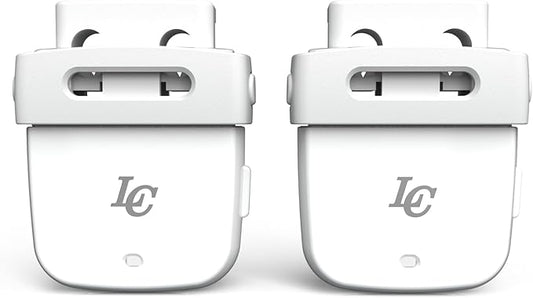 LC LaceClips Smart Activity Tracker - Shoe-Mounted Step Counter for Walking & Sports Performance Monitor - Track 25+ Activities, Jumps & Calories with App - No Subscription Required (White)