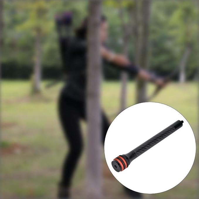 Life 8 inch Bow Arrow Shock Absorber, Carbon Fiber Rubber Archery Accessories for Sports Hunting, Compound Bow Stabilizer Accessory for Limb