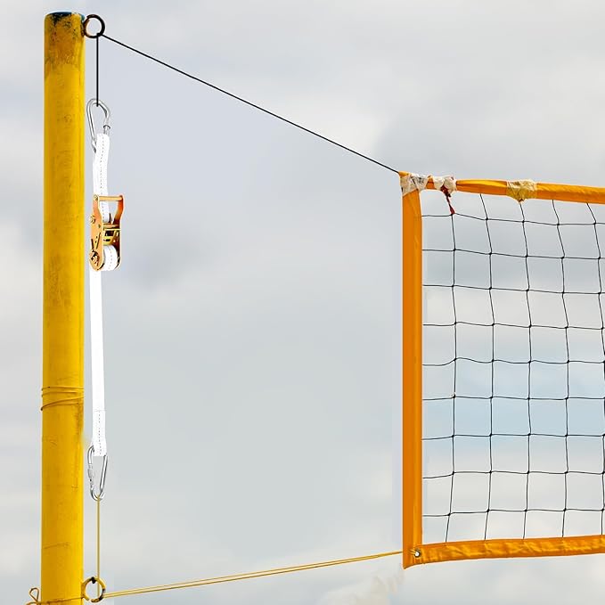 2 Pcs Volleyball Net Ratchet Strap Heavy Duty Net Tensioning Lever Ratchet Volleyball Poles Rope Tightener