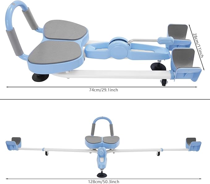 Leg Stretcher Split Machine, 330LBS Heavy Duty Leg Stretcher for Dancer, Gymnastics Yoga Leg Trainer for Flexibility Stretching Equipment, 180 Degrees Leg Split Machine (Blue)