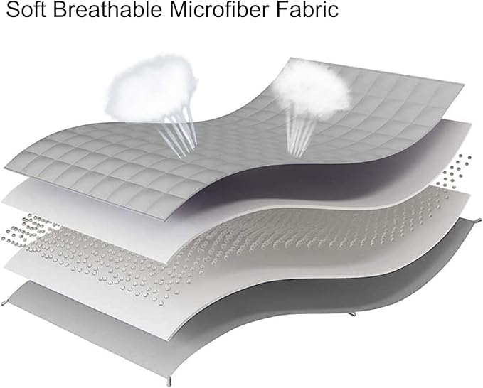 L'AGRATY Weighted Blanket - 88"x104" 30lbs Cooling Breathable Heavy Blanket Microfiber Material with Glass Beads for Adult All-Season Summer Fall Winter Soft Thick Comfort