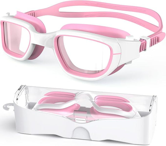 Kids Swim Goggles,Swimming Goggles for Kids 6-14, Anti-Fog UV Protection Pool Glasses for Boys Girls