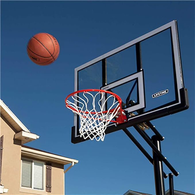 Lifetime 90061 Portable Basketball System, 52 Inch Shatterproof Backboard,Black