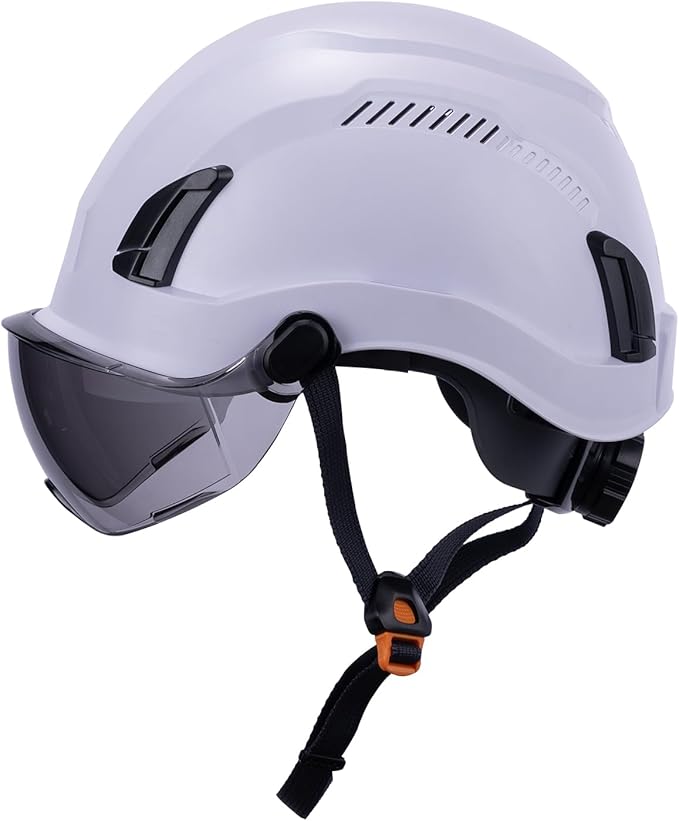 Land Helmets EcoPro Safety Helmet - ANSI/ISEA Z89.1-201 Type 1 Class C Vented - OSHA Approved - Lightweight Helmet with 6 Pt Suspension for Arborist, Industrial & Fall Protection