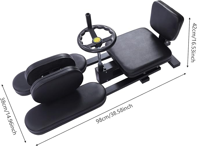 Leg Stretcher, 100kg/220.46lbs Heavy Duty Profi Leg Stretcher Machine Gymnastics Yoga Splits Leg Stretching Flexibility Equipment MMA Training Machine Martial Arts Gear for Home Gym Training Fitness