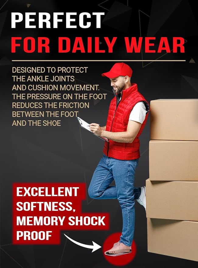 2 Pairs of Work Pro Comfort Insoles - Foot Pain Relief - Cushioning and Shock Absorption - Work Boot Insoles for Men Women - Non-Slip Anti Fatigue Inserts (XL, 2-Pairs-Black)