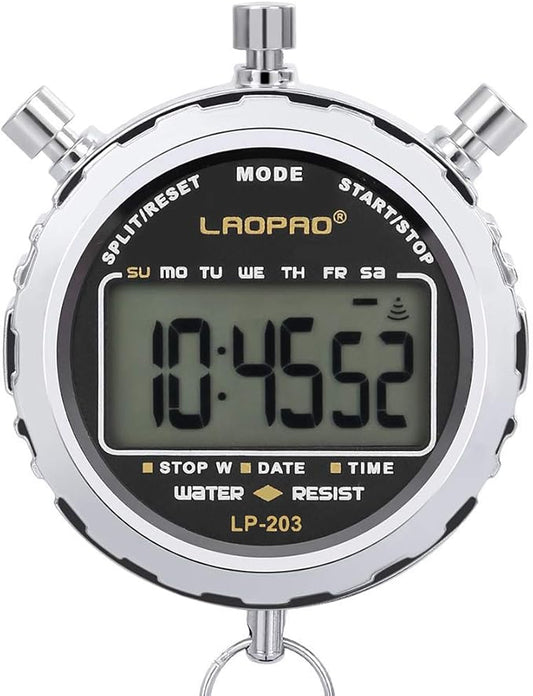 LAOPAO Melt Stopwatch, Clock Daily Rainproof Digital Timer for Sports Match,Competition,Coach,Referee,Training,Timing