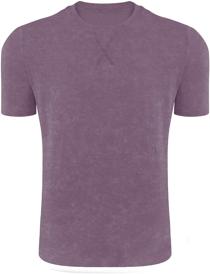 LOGEEYAR Men's Athletic Washed T-Shirts Basic Crew Neck Tees Tops Causal Distressed Cotton T Shirts for Men