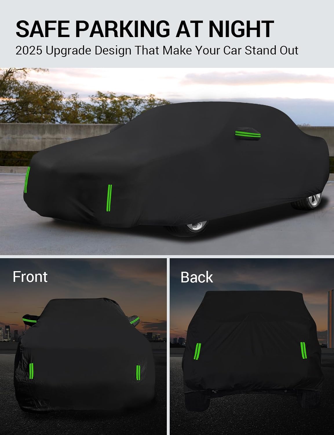 Proadsy 2025 Upgrade Car Cover Custom Fit for Kia Sorento 2021-2024 2025, Waterproof All Weather for Automobiles, Full Exterior Cover Rain Snow Sun Protector Indoor Outdoor Car Cover