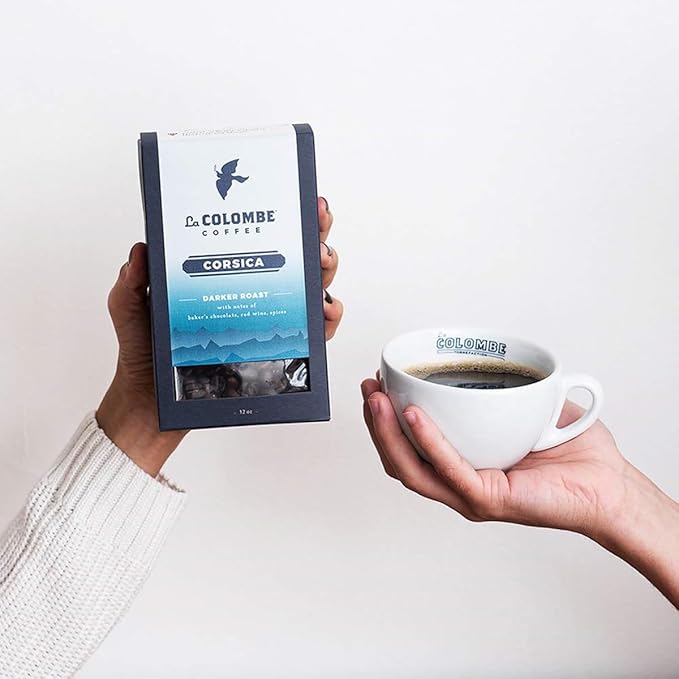 La Colombe Corsica Dark Roast Whole Bean Coffee - 12 Ounce, 1 Pack - Notes of Baker's Chocolate, Red Wine & Spices - Full-Bodied, Chocolatey, Roasty Coffee Beans