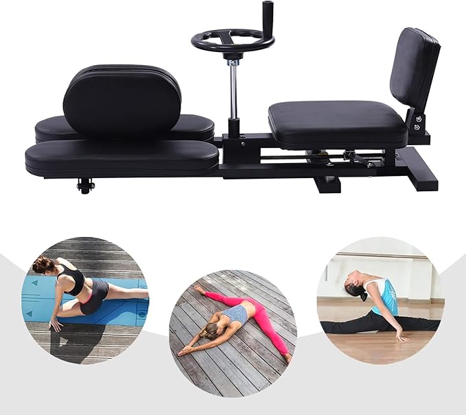 Leg Stretcher, 100kg/220.46lbs Heavy Duty Profi Leg Stretcher Machine Gymnastics Yoga Splits Leg Stretching Flexibility Equipment MMA Training Machine Martial Arts Gear for Home Gym Training Fitness