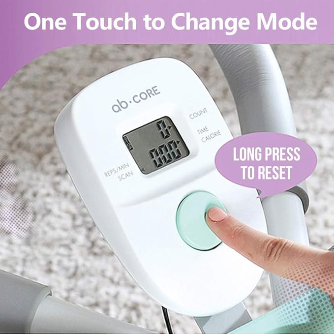 leikefitness Height Adjustable Ab Trainer Abdominal Whole Body Workout Machine Waist Cruncher Core Toner, Leg, Thighs, Buttocks Shaper with LCD Monitor AB9300