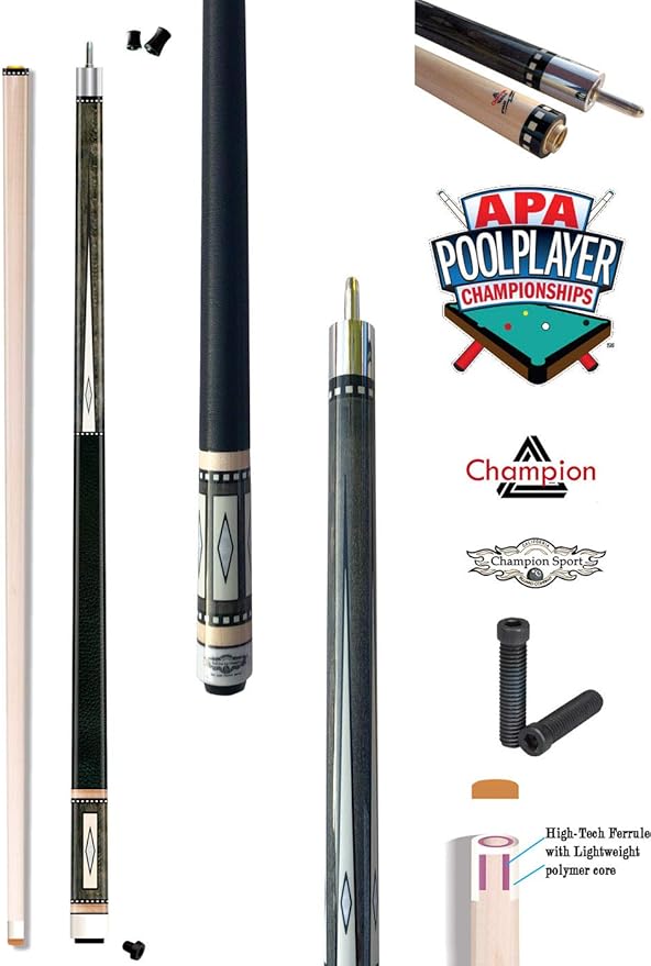 2021 Champion Lost Pieces Series Putere Pool Cue Stick, Low Deflection Pro Taper, Model: LPC3, Putere Cue