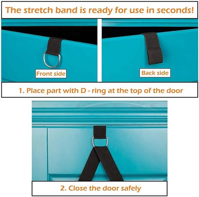 Leg Stretch Band - To Improve Leg Stretching - Easy Install on Door - Perfect Home Equipment For Ballet, Dance And Gymnastic Exercise Flexibility Stretching Strap Foot Stretcher Bands