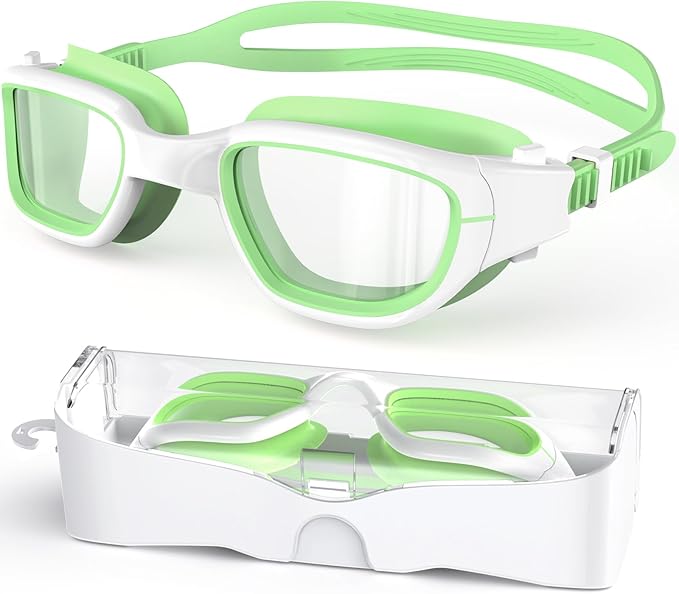 Kids Swim Goggles,Swimming Goggles for Kids 6-14, Anti-Fog UV Protection Pool Glasses for Boys Girls