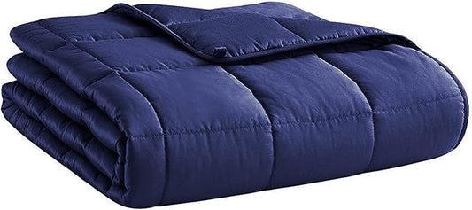 L'AGRATY Weighted Blanket - 48"x72" 20lbs Cooling Breathable Heavy Blanket Microfiber Material with Glass Beads for Adult All-Season Summer Fall Winter Soft Thick Comfort
