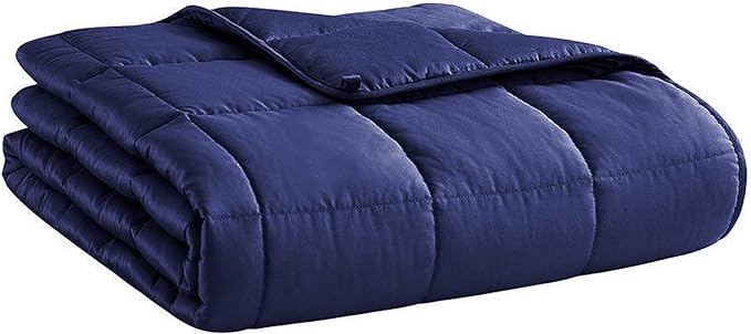 L'AGRATY Weighted Blanket - 60"x80" 22lbs Cooling Breathable Heavy Blanket Microfiber Material with Glass Beads Big Blanket for Adult All-season Summer Fall Winter Soft Thick Comfort Blanket