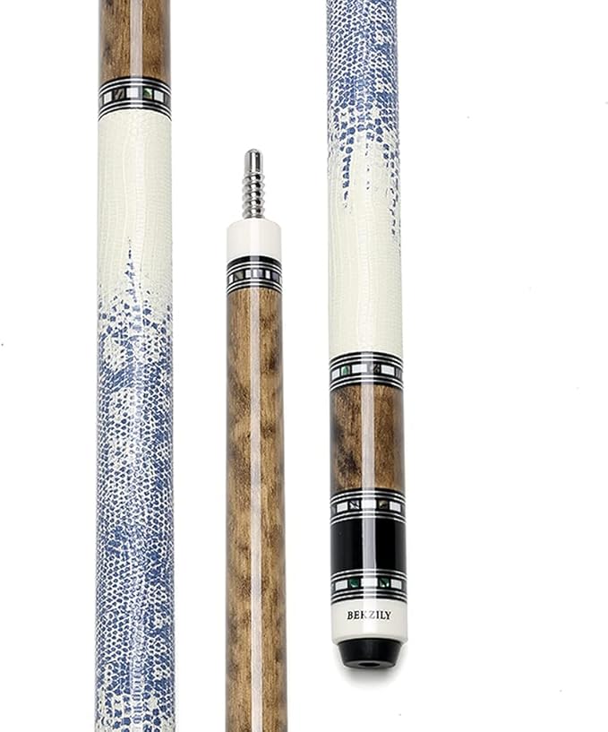 2-Piece Pool Cue Stick + Pool Cue Case with Carbon Extension