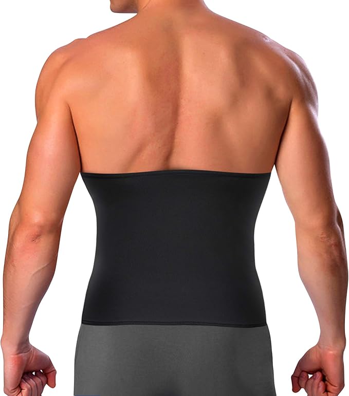 LODAY Waist Trimmer for Men Weight Loss,Stomach Trainer Sweat Workout Shaper,Neoprene-Free Slimming Sauna Belt