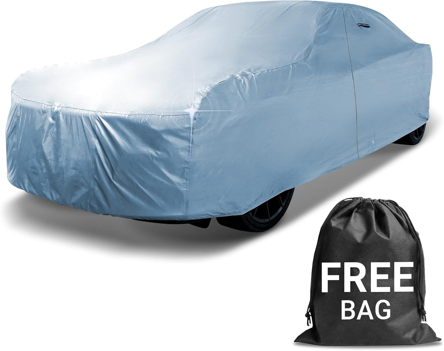 iCarCover Custom Car Cover for Plymouth Roadrunner, Waterproof All-Weather Rain Snow UV Sun Protector Full Exterior Indoor Outdoor Car Cover with Strap (Year Fits 1968-1972)