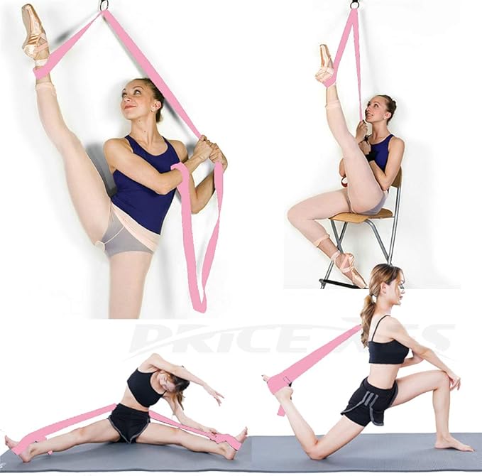 Leg Stretch Band - To Improve Leg Stretching - Easy Install on Door - Perfect Home Equipment For Ballet, Dance And Gymnastic Exercise Flexibility Stretching Strap Foot Stretcher Bands