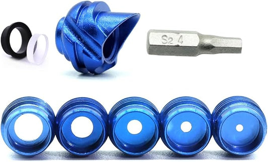 Linkboy Archery 37/45 Degree Hooded Peep Sight Compound Bow Peep Sight Inner Core 6X/8X Clarifier Aperture Lens Kits for Hunting