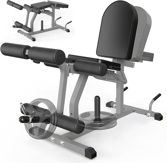 2-in-1 Adjustable Leg Extension and Curl Machine, Easy Transition, Home Gym Leg Machine, Weight Capacity 660LBS