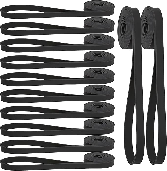 12-Pack Resistance Bands Set - Pull Up Assist, Strength Training & Physical Therapy for Home Gym | Exercise Loop Bands for Men & Women
