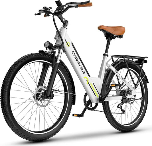 1000 Peak Electric Bike for Adults,up 80 Miles Removable Battery Ebike, 26" Electric E Bike with 7-Speed,Adult Electric Bicycles for Commute Beach Snow Womens All Terrain
