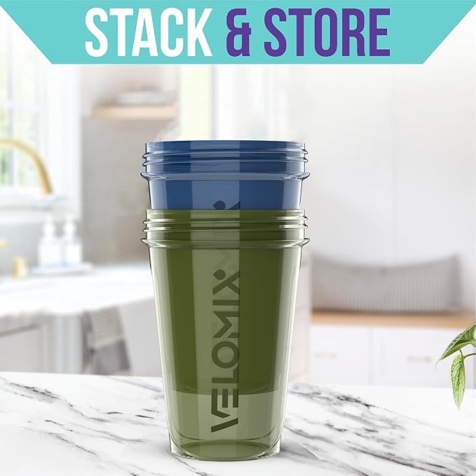 '-2 Pack- 20 oz Protein Shaker Bottles for Protein Mixes - 2x Wire Whisk | Leak Proof Shaker Cups for Protein Shakes and Pre Workout | Protein Shaker Bottle Pack