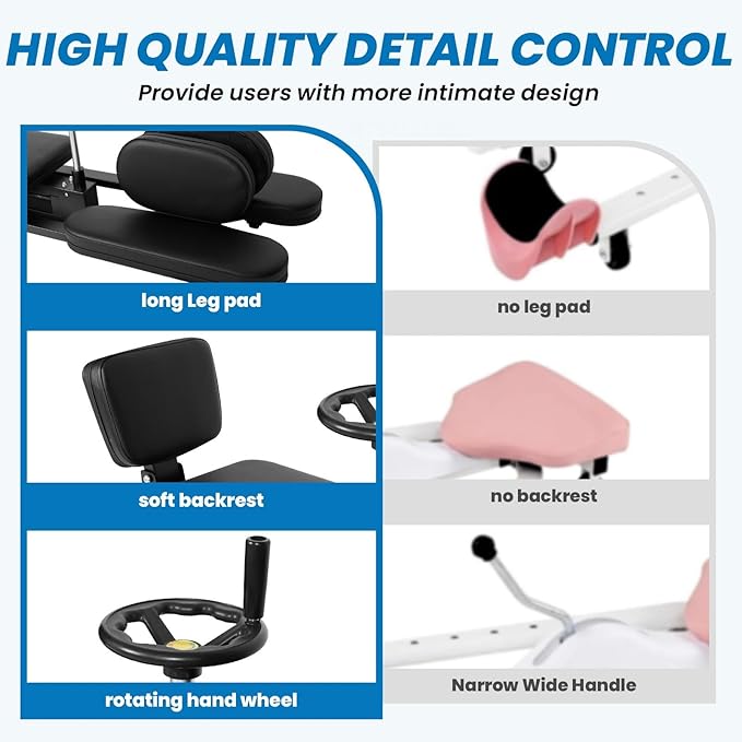 Leg Stretcher Machine, 330 LBS Hip Flexor and Leg Stretcher Machine for Improved Flexibility, Heavy Duty Split Machine Adjustable for Splits Training at Home