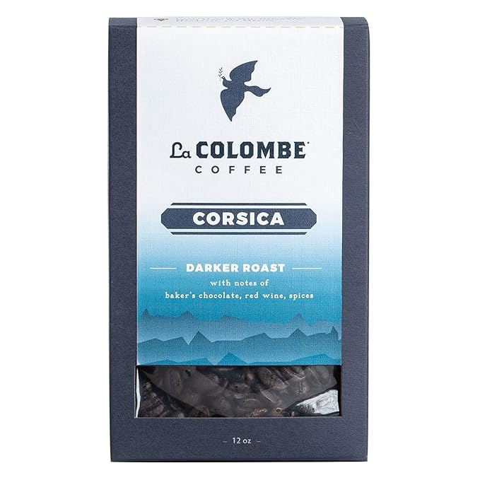 La Colombe Corsica Dark Roast Whole Bean Coffee - 12 Ounce, 1 Pack - Notes of Baker's Chocolate, Red Wine & Spices - Full-Bodied, Chocolatey, Roasty Coffee Beans