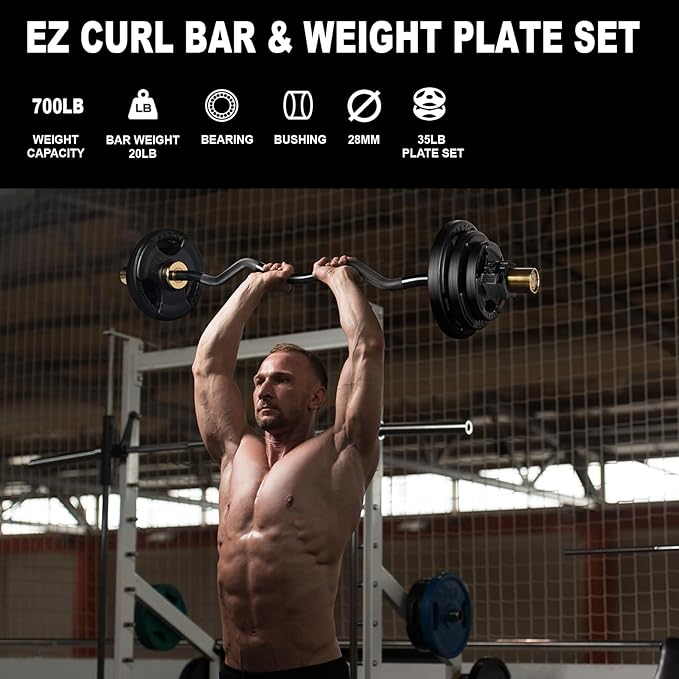 LIONSCOOL Premium 4ft/4.9ft/6ft Barbell for Strength Training and Olympic Weightlifting, 2 Inch Bar for Squats, Curls, Deadlifts, Presses, Hip Thrusts, 350lbs/500lbs/700lbs Weight Capacity